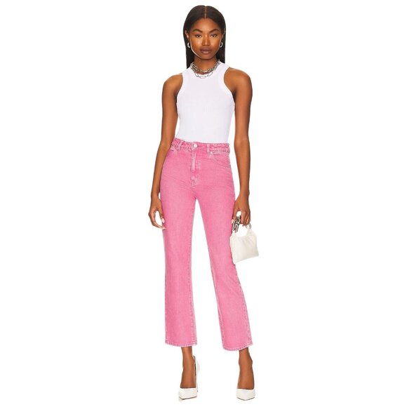ROLLA'S Original Straight Jeans in Layla Magenta 32 New Womens Denim Pants - Picture 4 of 12